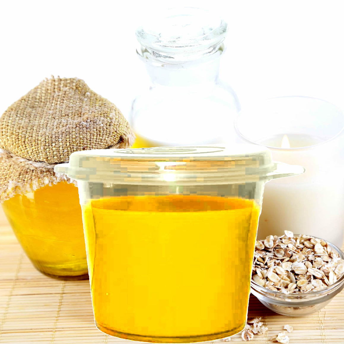 Oatmeal Milk & Honey Soy Candle Melt Shot Pots – Plant-Based, Vegan, Cruelty-Free, Hand-Poured