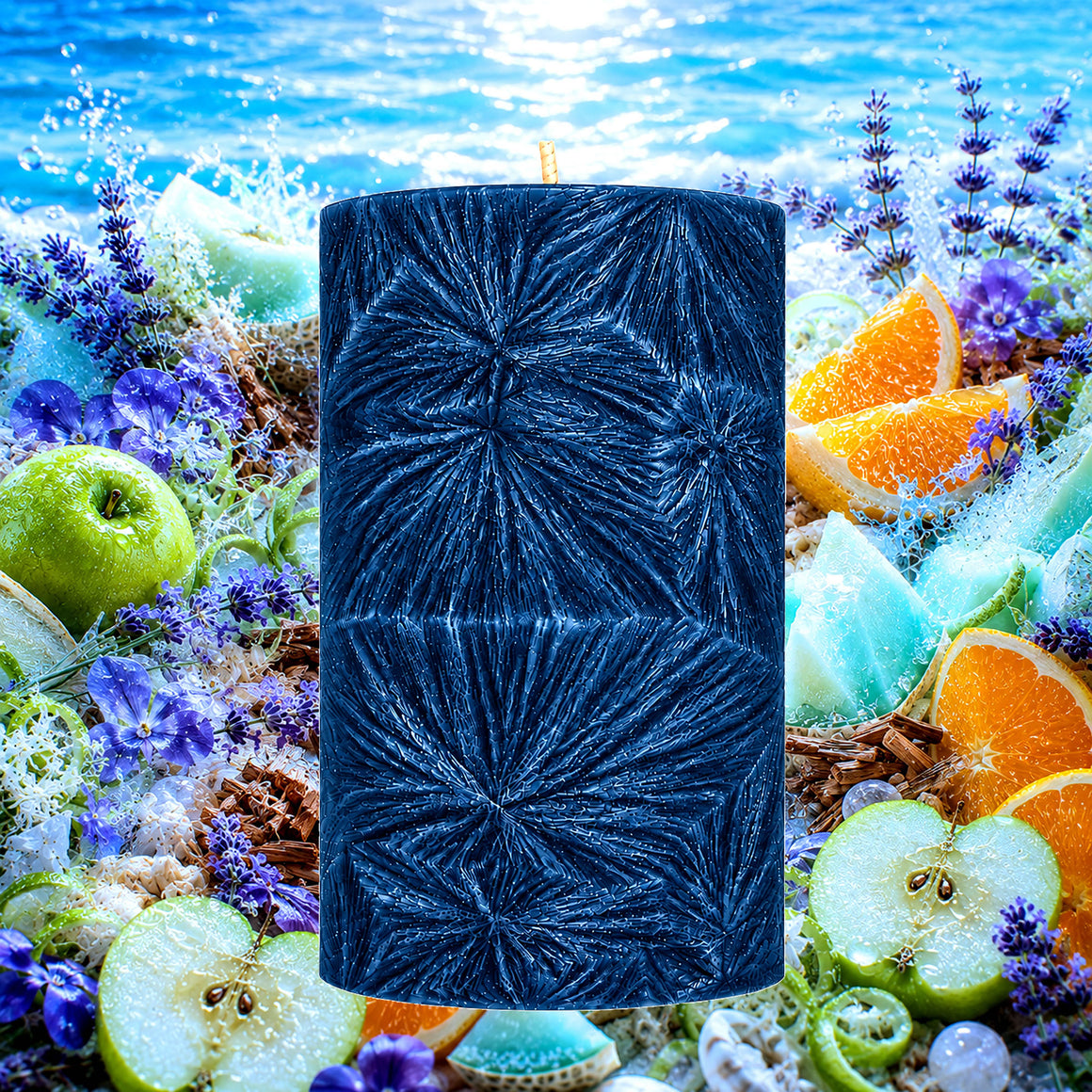 Ocean Whispers Pillar Candle