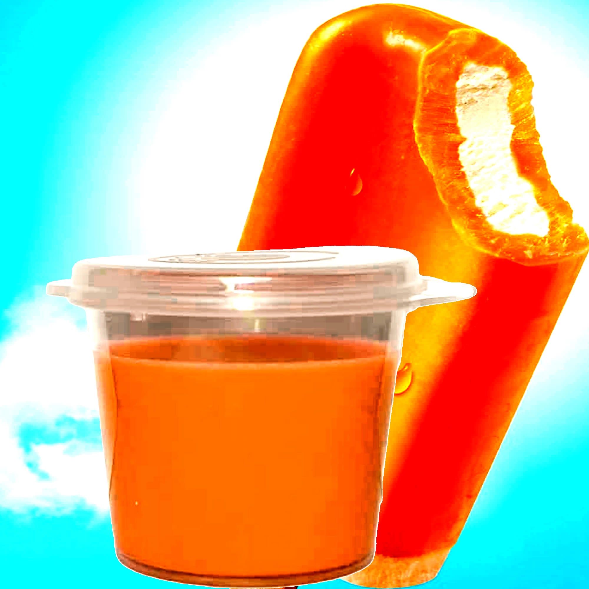 Orange Vanilla eco soy wax melts – vegan, cruelty-free featuring sweet orange citrus and creamy vanilla, handmade in Australia.