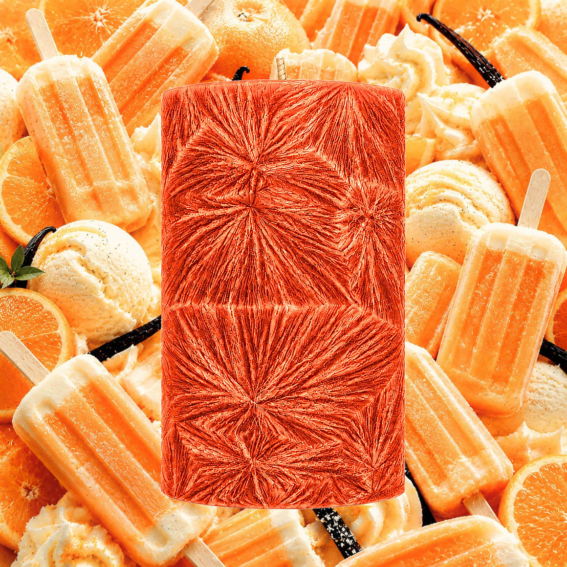 Orange Vanilla Pillar Candle