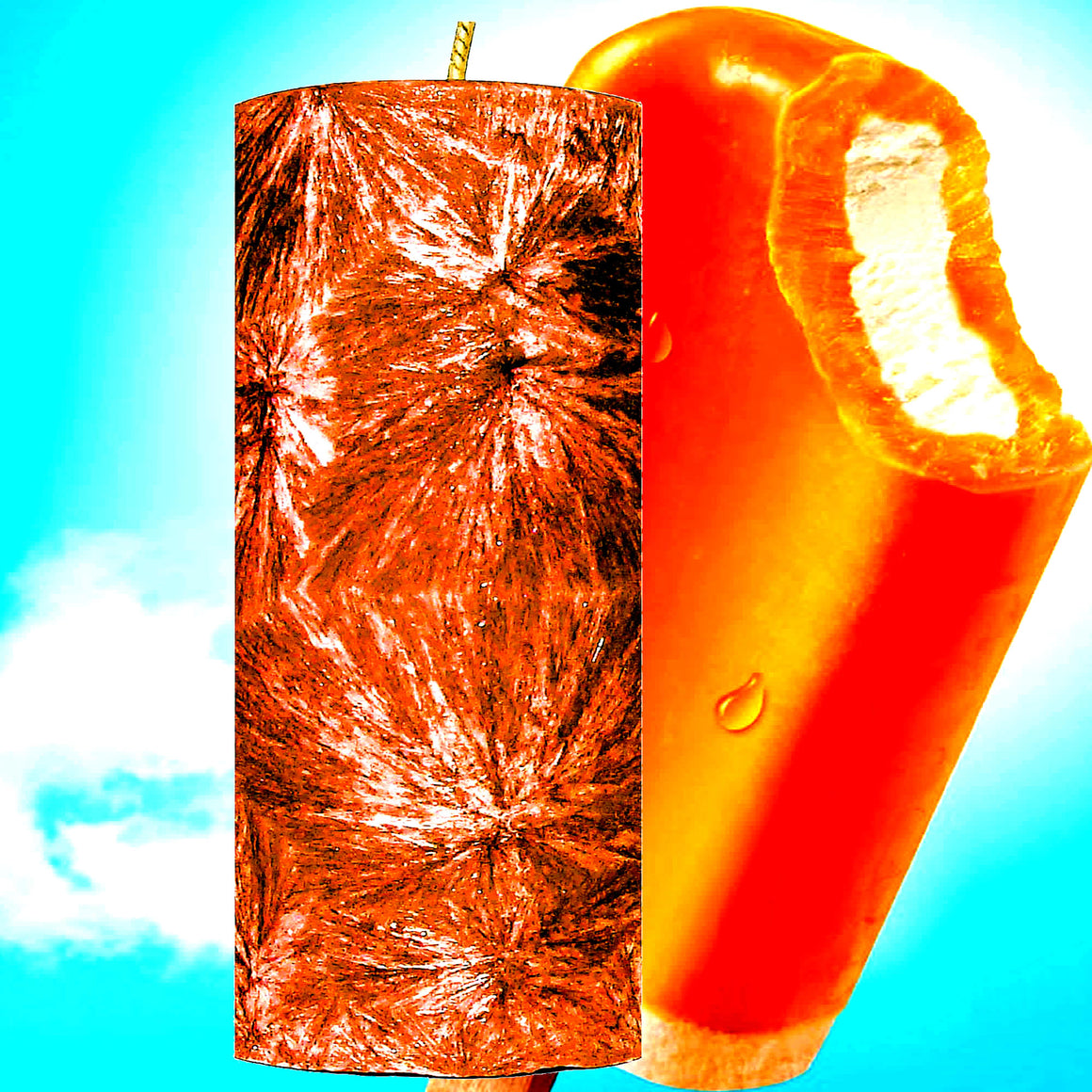 Orange Vanilla Pillar Candle – Plant-Based, Eco-Friendly, Vegan, Cruelty Free