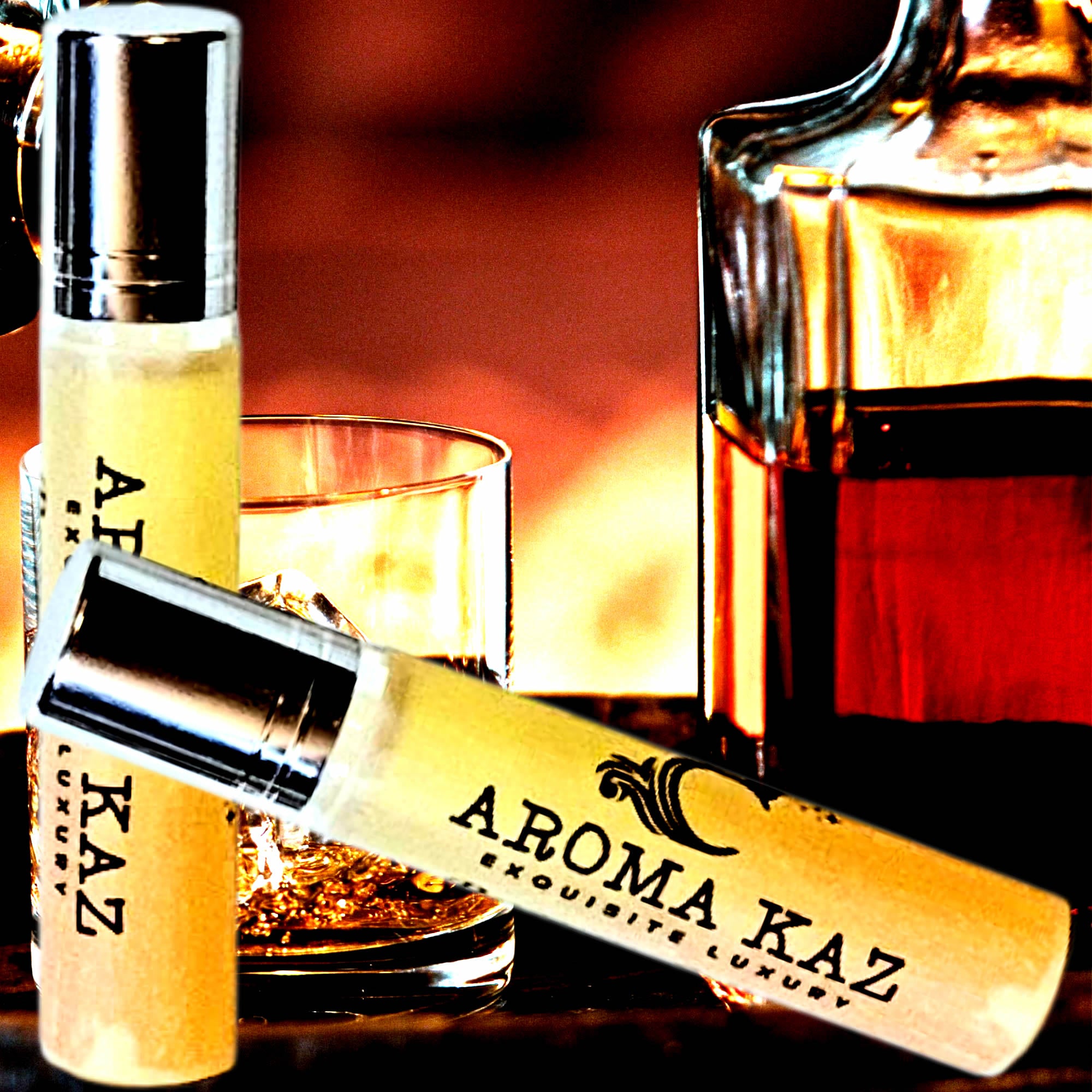 Orange Whisky & Cocoa Fragrance Roll On – vegan, cruelty-free perfume roll on featuring rich cocoa, warm whisky, and bright orange zest, handmade in Australia.