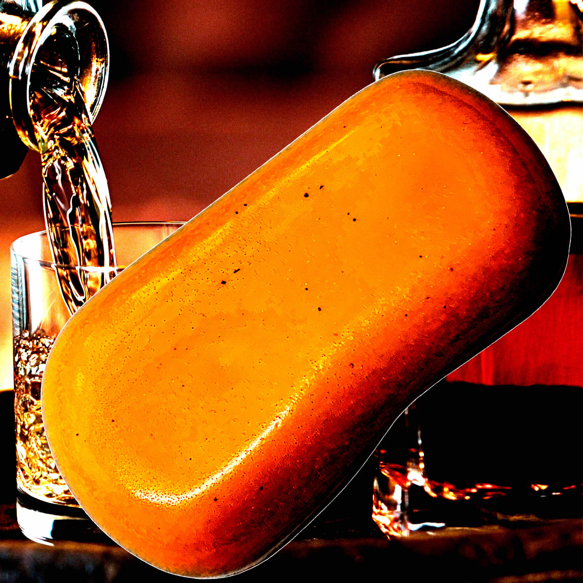 Orange Whisky & Cocoa Vegan Soap Bars Plant-Based Cruelty-Free Handcrafted