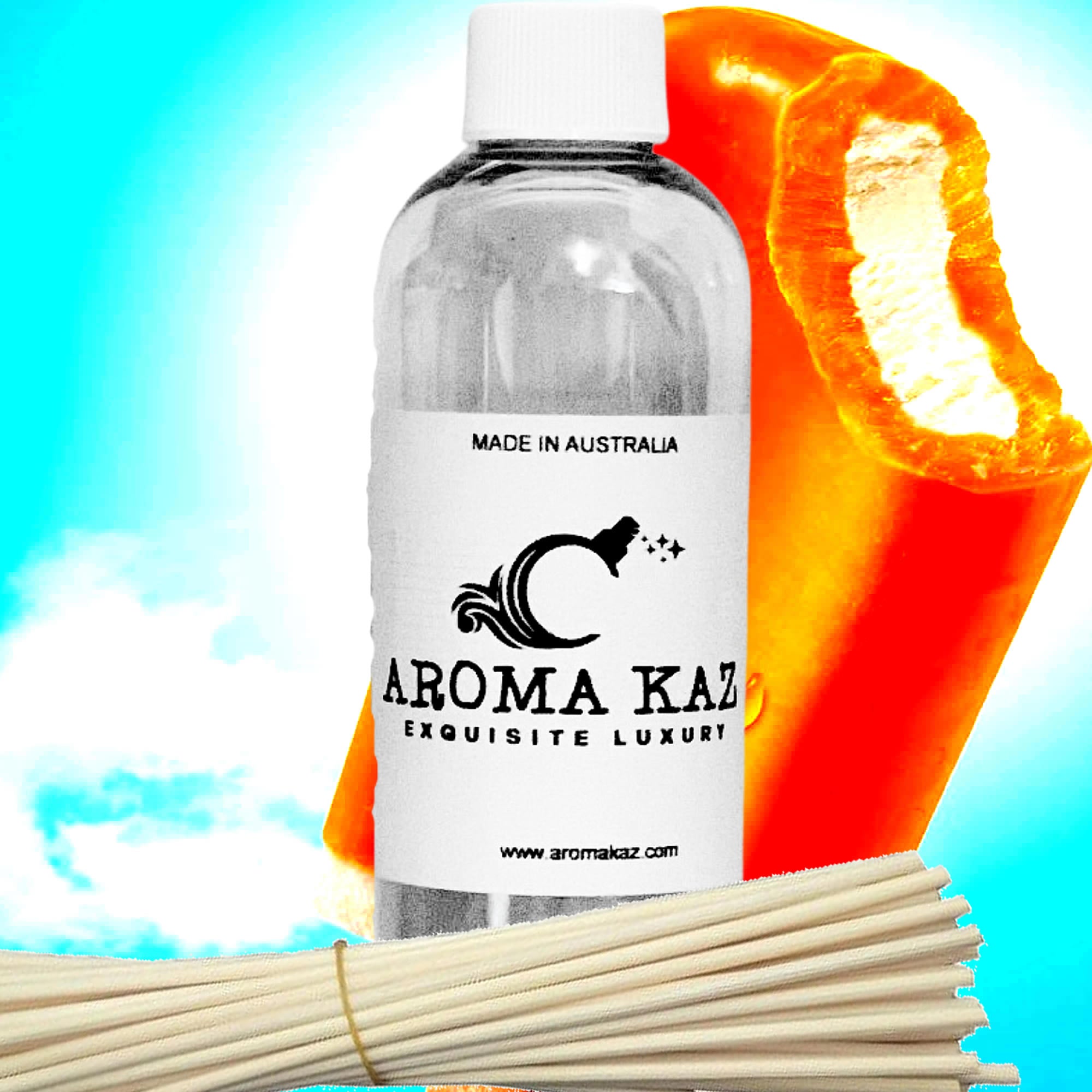 Orange Vanilla Diffuser Fragrance Oil with Reeds – Vegan Cruelty-Free Home Aroma