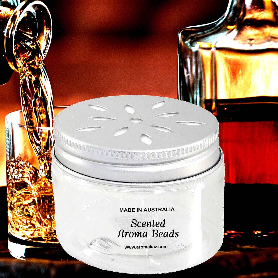 Orange Whisky & Cocoa Air Freshener Aroma Beads - Room, Car, Pantry, Pet Areas, Linen