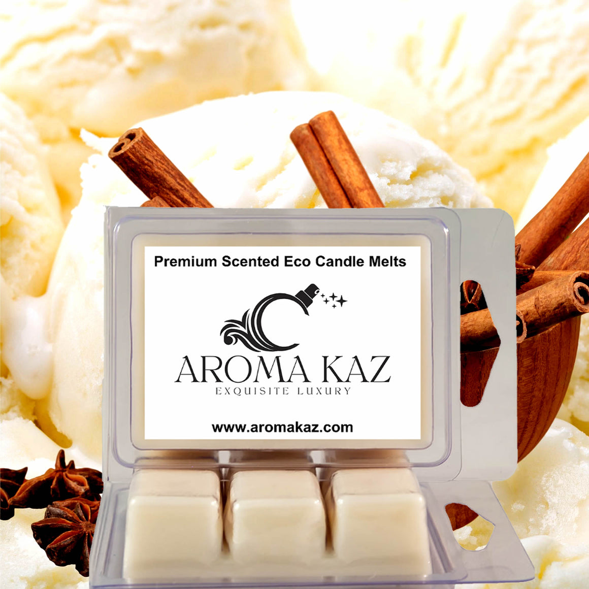 Oriental Vanilla eco soy wax melts – vegan, cruelty-free featuring deep exotic vanilla and warm amber softness, handmade in Australia.