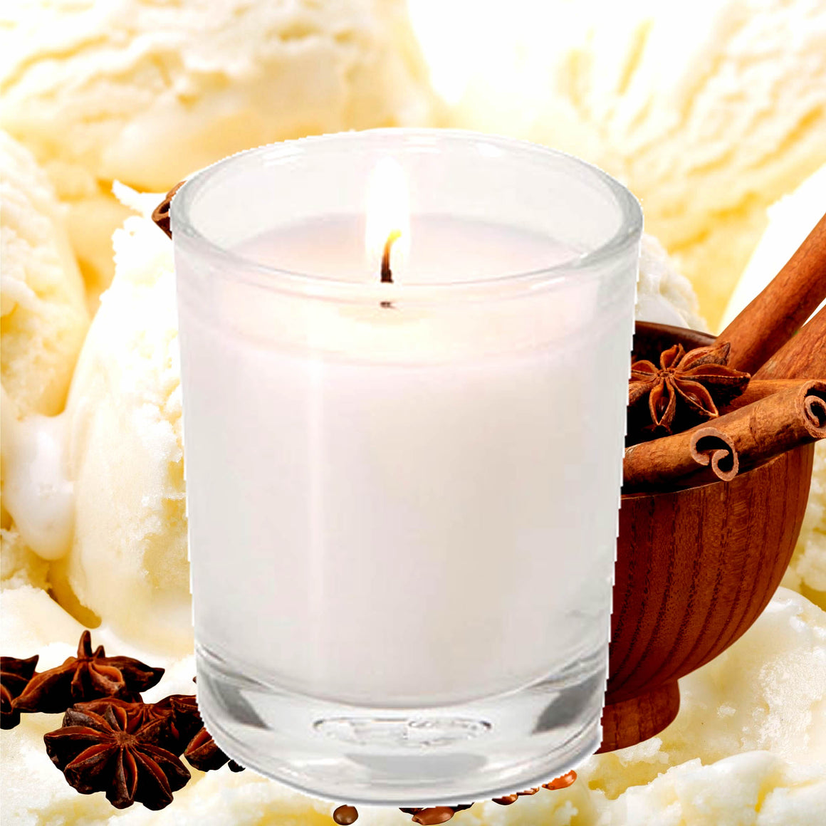 Oriental Vanilla Eco Soy Votive Candles – Clean Burn, Plant-Based, Vegan & Pet Safe