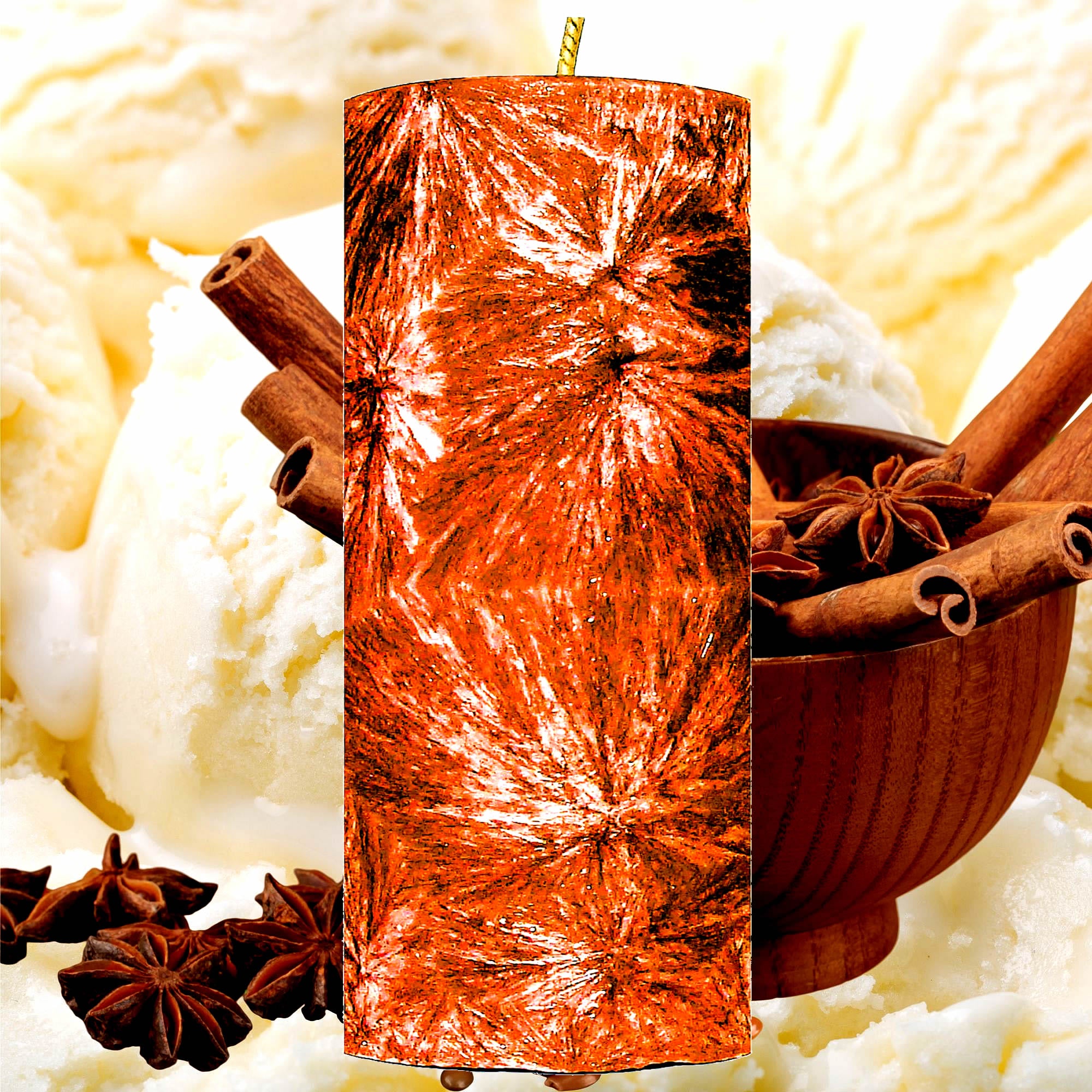 Oriental Vanilla Pillar Candle – Plant-Based, Eco-Friendly, Vegan, Cruelty Free