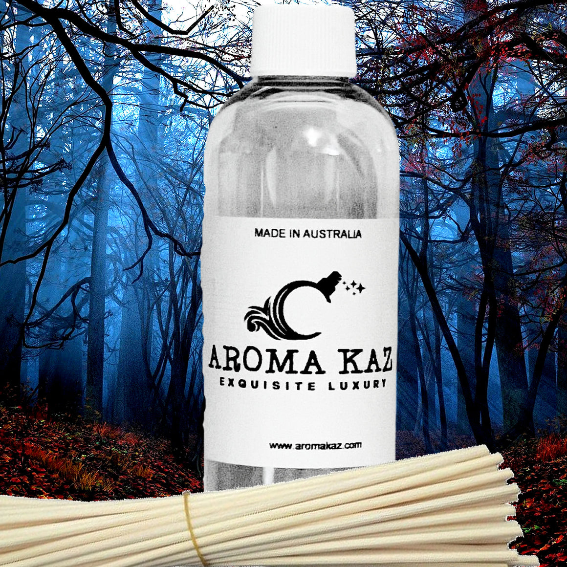 Ozark Woods Diffuser Fragrance Oil with Reeds – Vegan Cruelty-Free Home Aroma