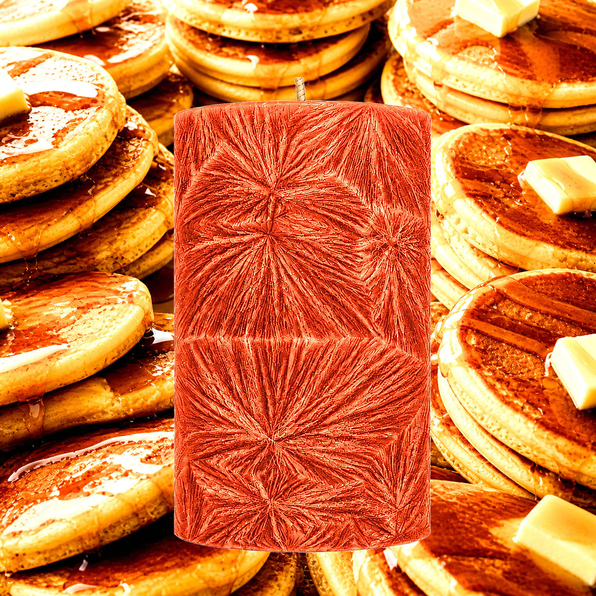 Pancakes & Maple Syrup Pillar Candle