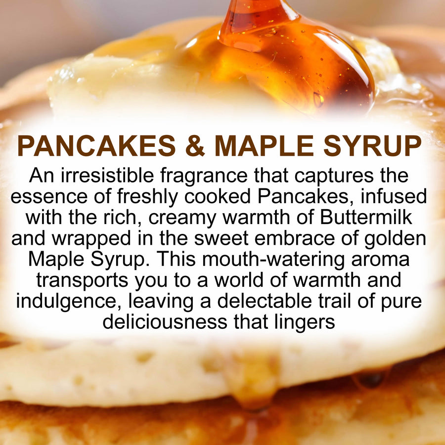Pancakes & Maple Syrup Pillar Candle – Plant-Based, Eco-Friendly, Vegan, Cruelty Free