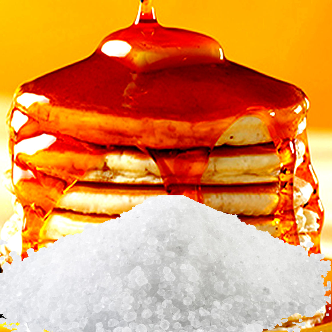 Pancakes & Maple Syrup Vegan bath salts and bath soak crystals, cruelty-free and made in Australia. Highly scented, suitable for women and men. Perfect relaxation gift for him or her.