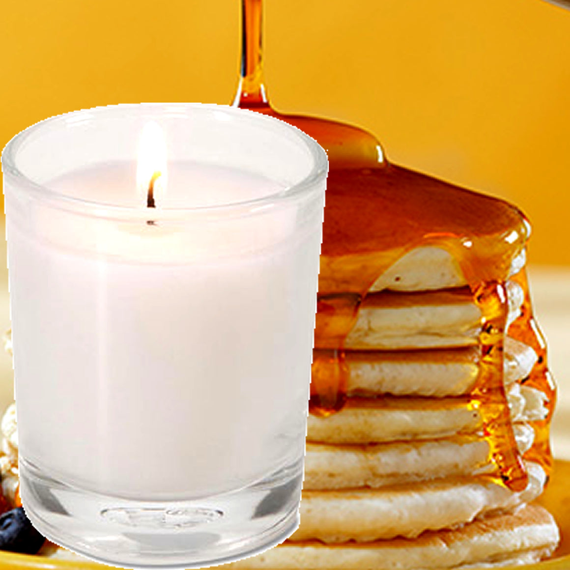 Pancakes & Maple Syrup Scented Eco Soy Votive Candles Hand Poured