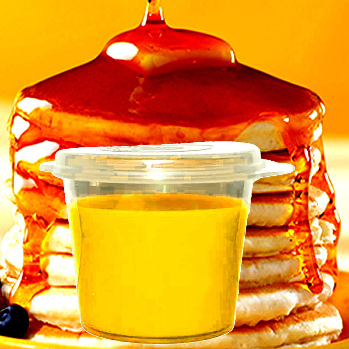 Pancakes & Maple Syrup Soy Candle Melt Shot Pots – Plant-Based, Vegan, Cruelty-Free, Hand-Poured