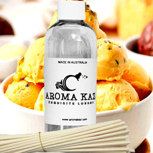 Passion Fruit Ice Cream Diffuser Fragrance Oil Refill – Vegan, Cruelty-Free, Made in Australia – Long-Lasting Air Freshener for use with Rattan Reeds – Not for Electric Diffusers