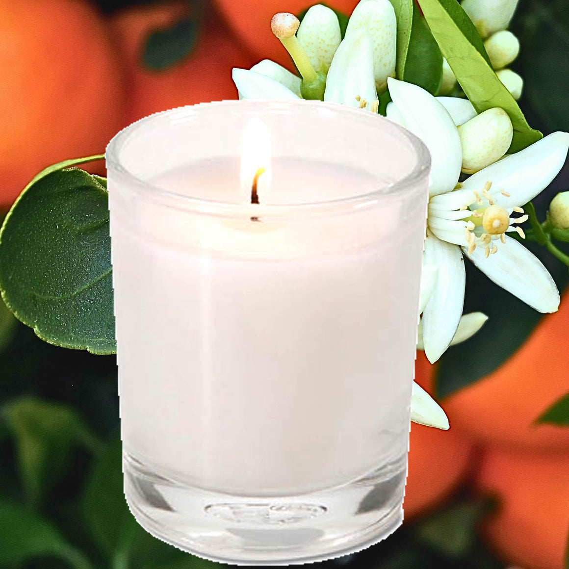 Patchouli Neroli Blossoms Eco Soy Votive Candles – Clean Burn, Plant-Based, Vegan & Pet Safe