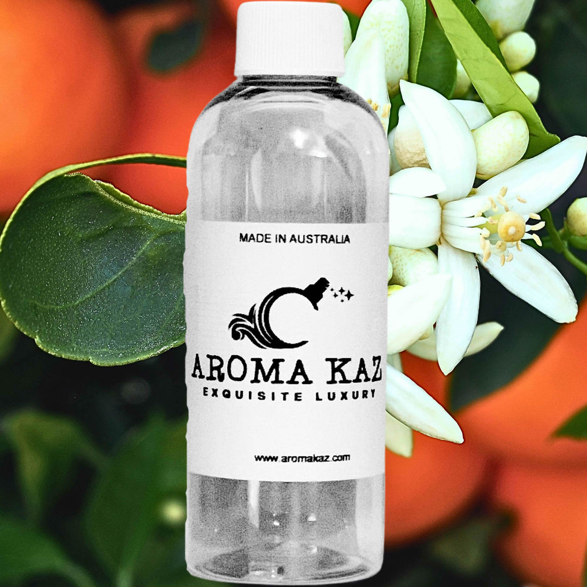 Patchouli Neroli Blossoms fragrance oil for candle making, soap making and perfume blending – vegan, cruelty-free featuring floral neroli orange blossoms and earthy patchouli, handmade in Australia.