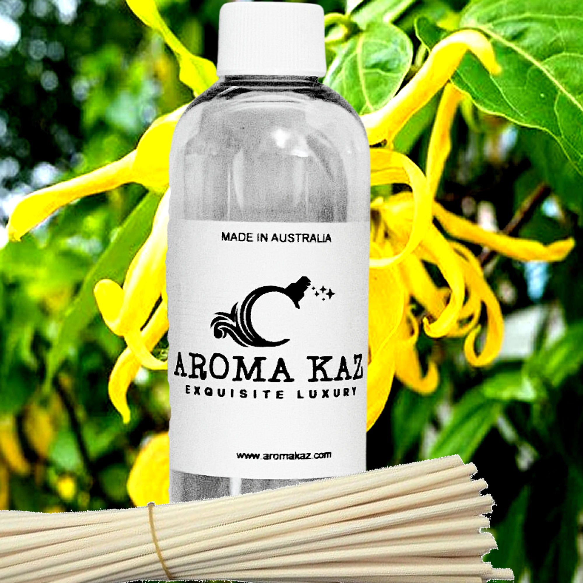 Patchouli & Ylang Ylang Diffuser Fragrance Oil with Reeds – Vegan Cruelty-Free Home Aroma