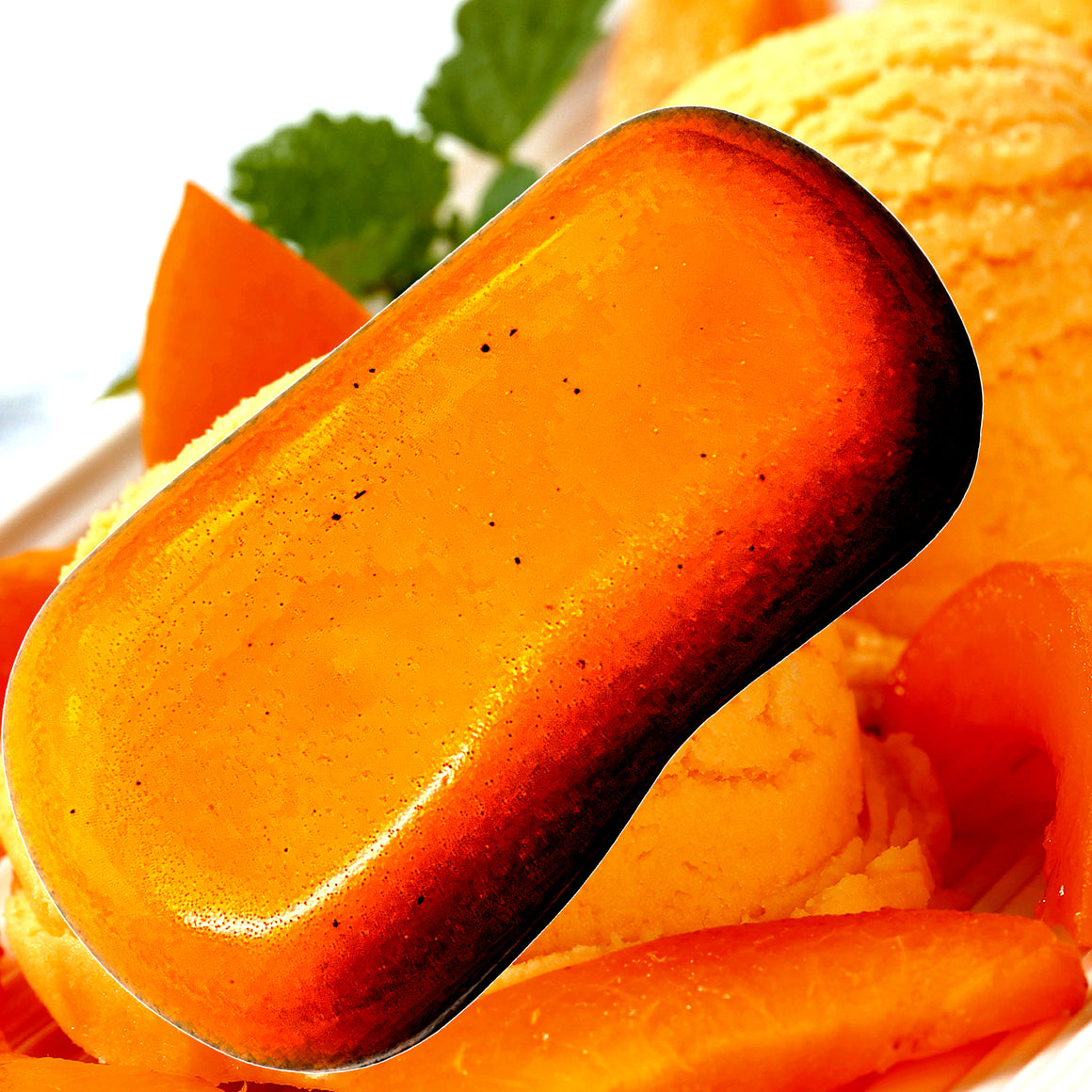 Peach Ice Cream Soap Bars Plant Based – vegan, cruelty-free featuring creamy peach dessert aroma, handmade in Australia.