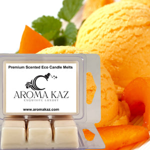 Peach Ice Cream Eco Soy Candle Wax Melts Clam Packs