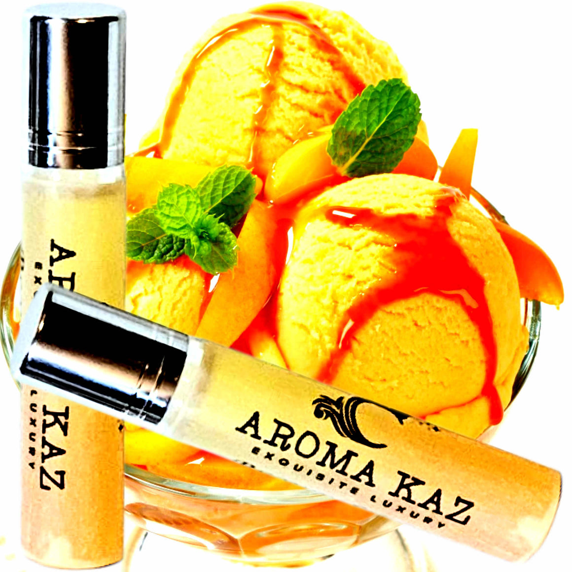 Peach Ice Cream Roll-On Perfume Plant-Based Vegan Cruelty Free
