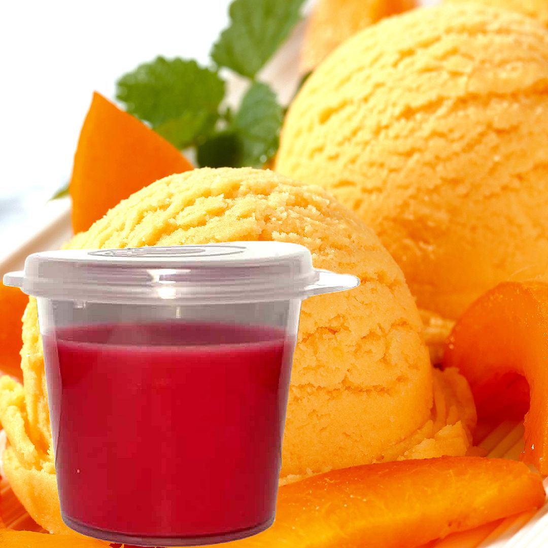 Peach Ice Cream Eco Soy Shot Pot Candle Wax Melts