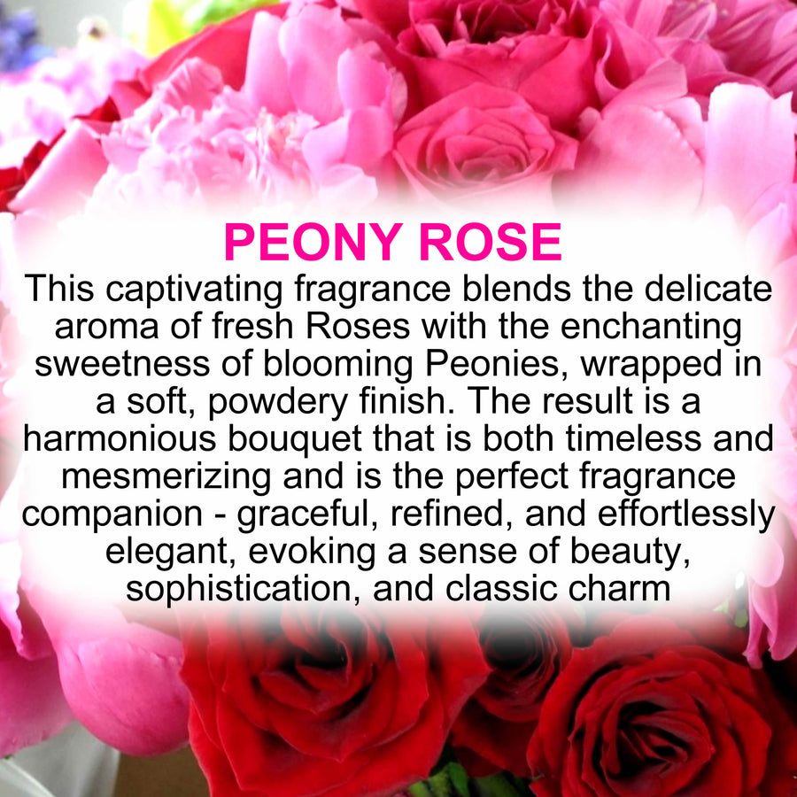 Peony Body Spray Mist – vegan, cruelty-free body spray featuring soft romantic peony blossoms, handmade in Australia.