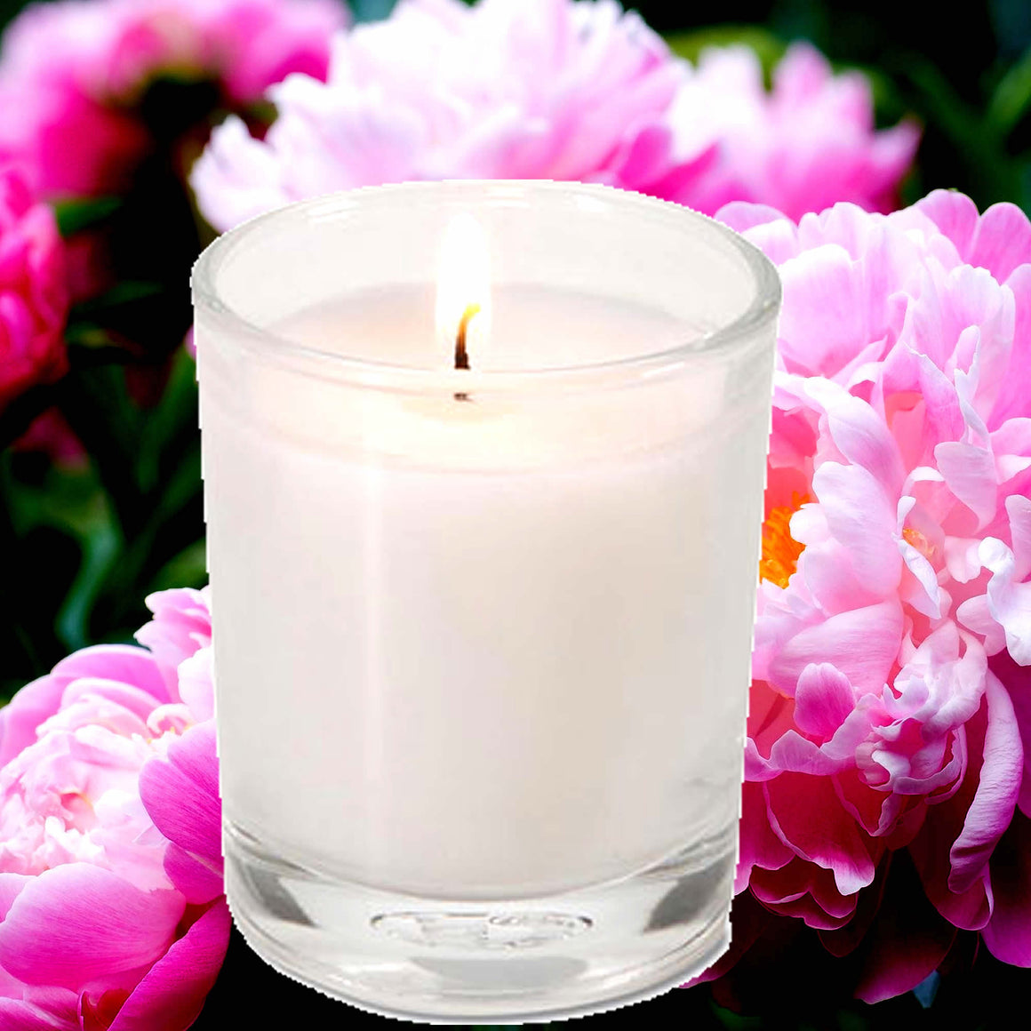 Peony Eco Soy Votive Candles – Clean Burn, Plant-Based, Vegan & Pet Safe