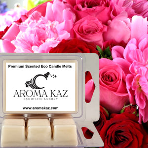 Peony Rose Eco Soy Candle Wax Melts Clam Packs