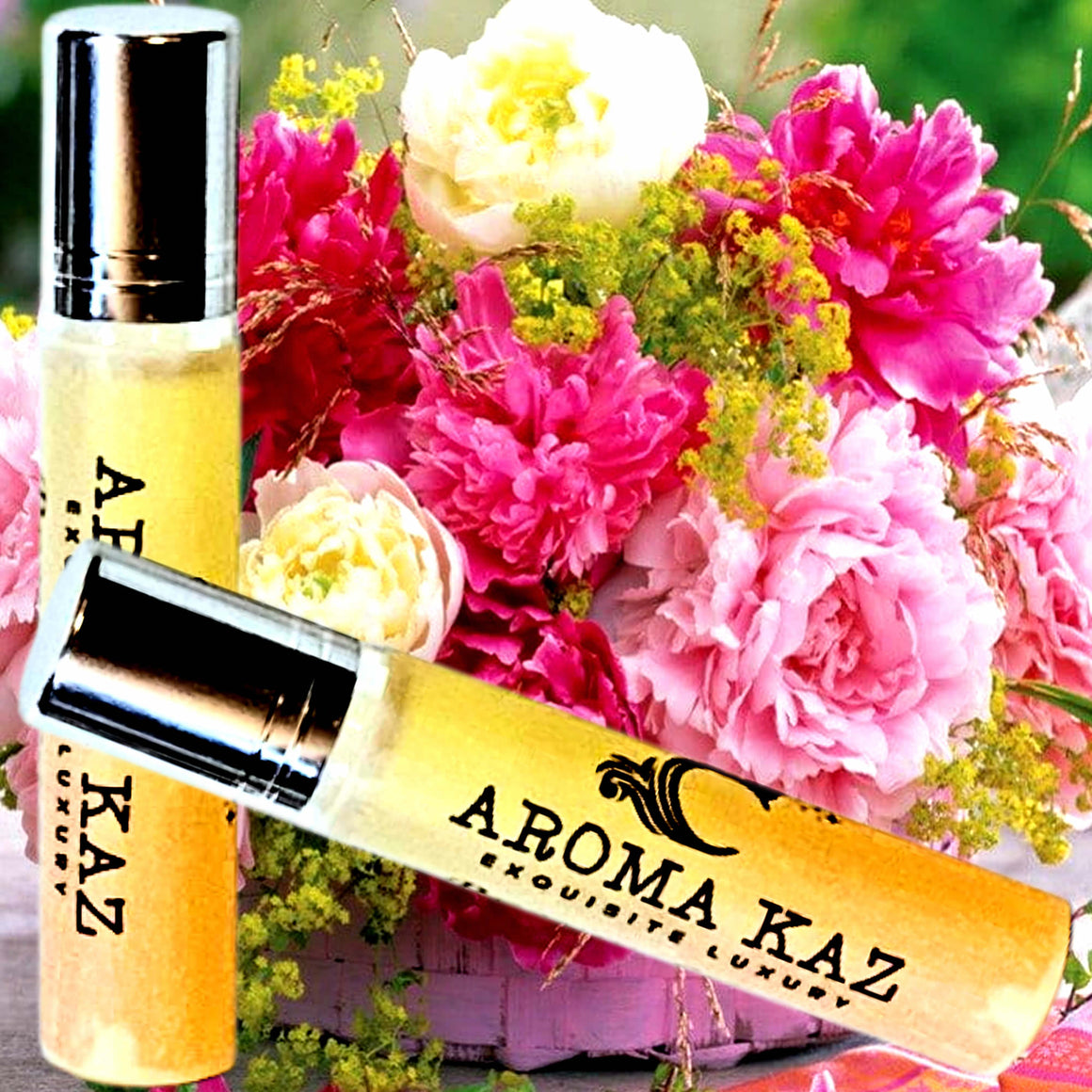 Peony Rose Roll-On Perfume Plant-Based Vegan Cruelty Free