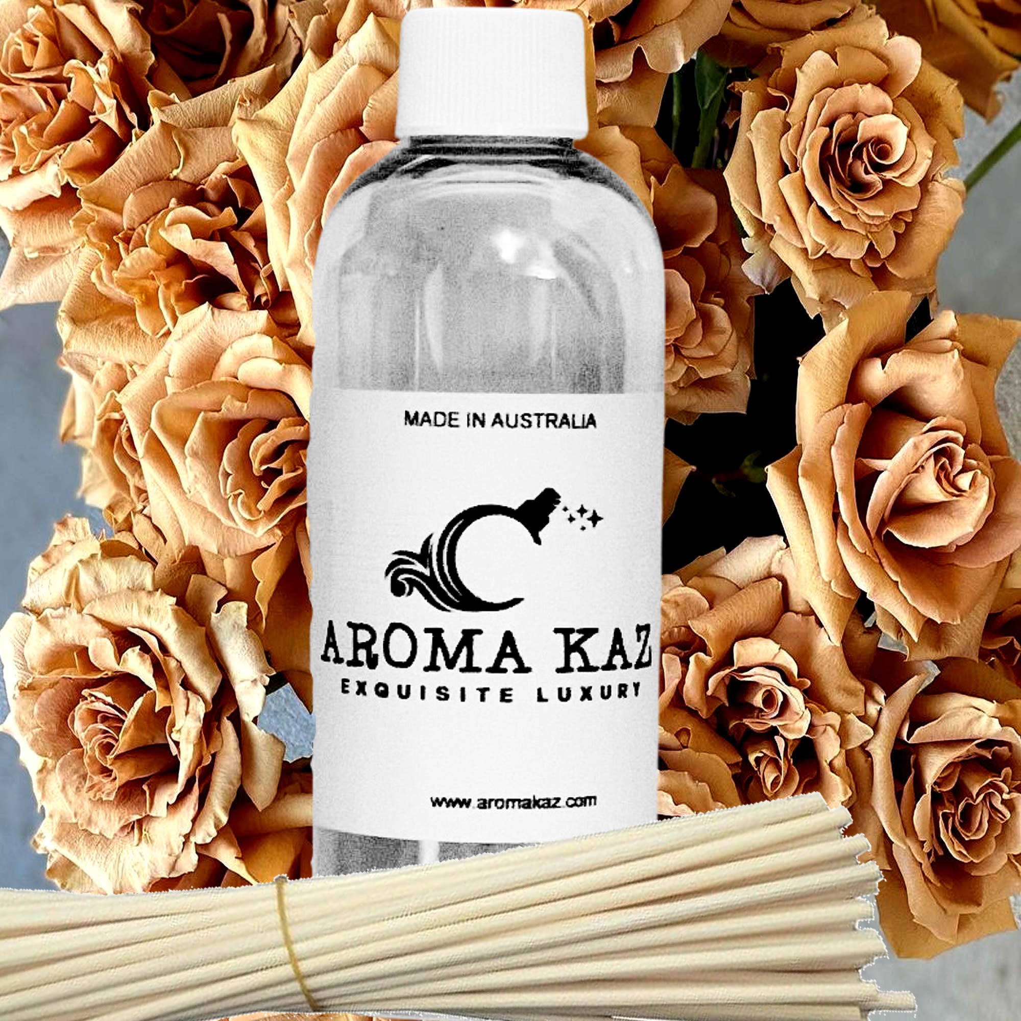 Persian Roses Diffuser Fragrance Oil with Reeds – Vegan Cruelty-Free Home Aroma