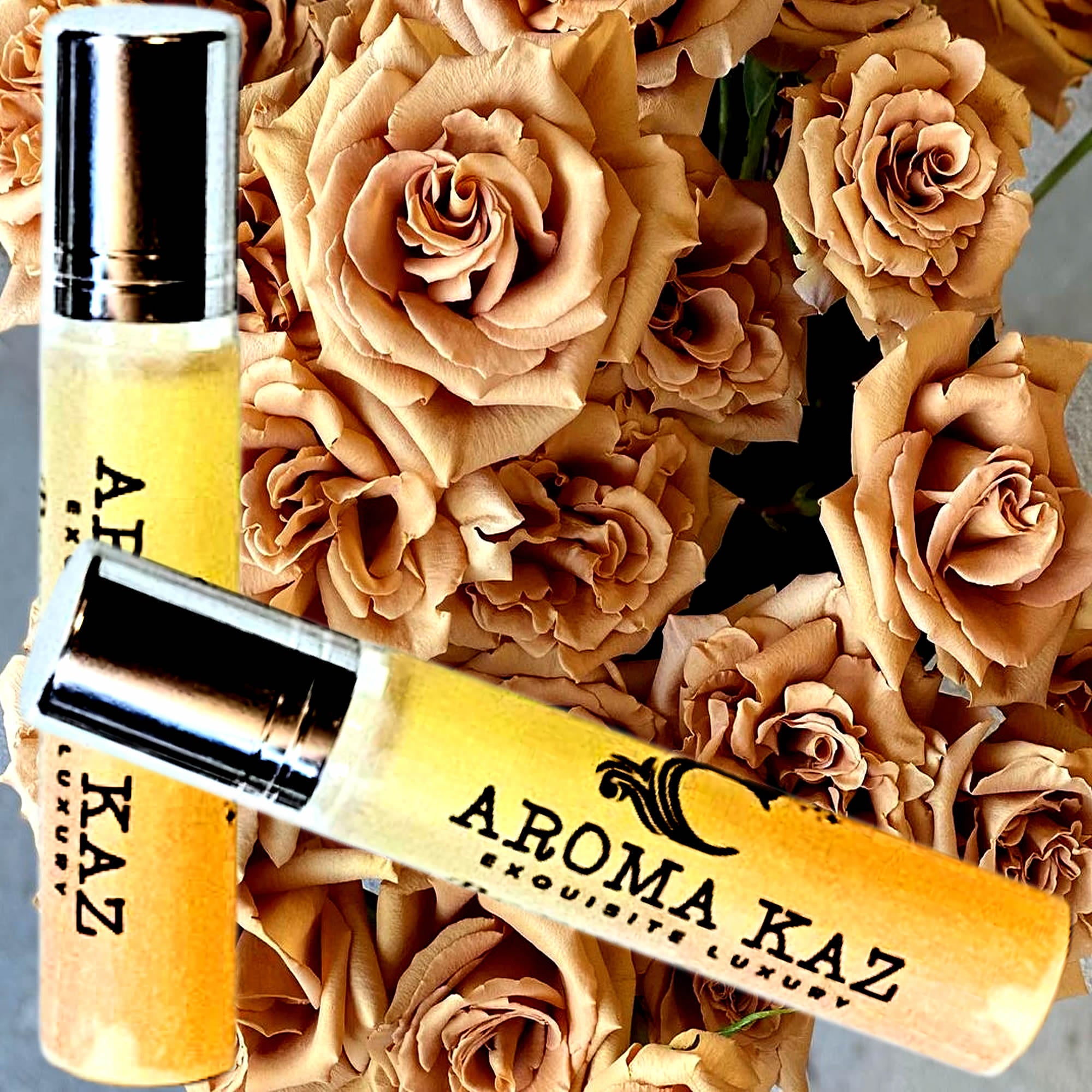 Persian Roses Fragrance Roll On – vegan, cruelty-free perfume roll on featuring lush exotic roses and rich exotic spice warmth, handmade in Australia.
