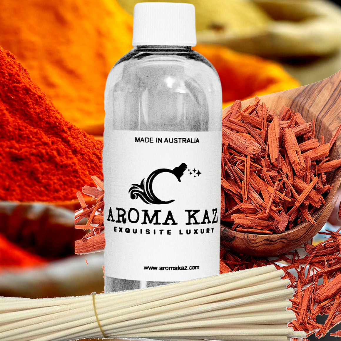 Persian Sandalwood Diffuser Fragrance Oil with Reeds – Vegan Cruelty-Free Home Aroma