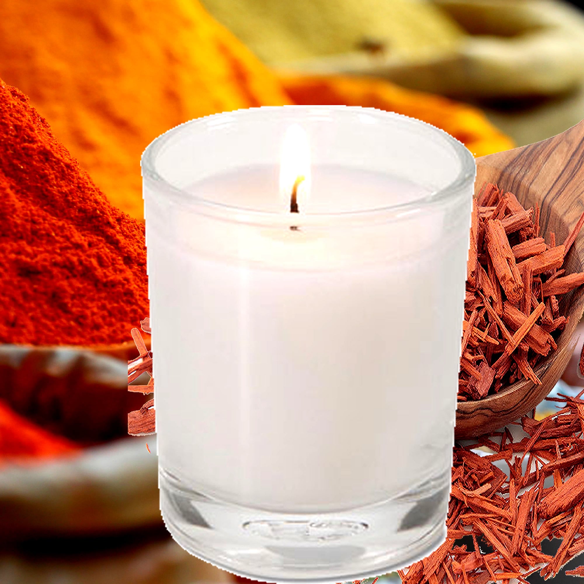 Persian Sandalwood Eco Soy Votive Candles – Clean Burn, Plant-Based, Vegan & Pet Safe