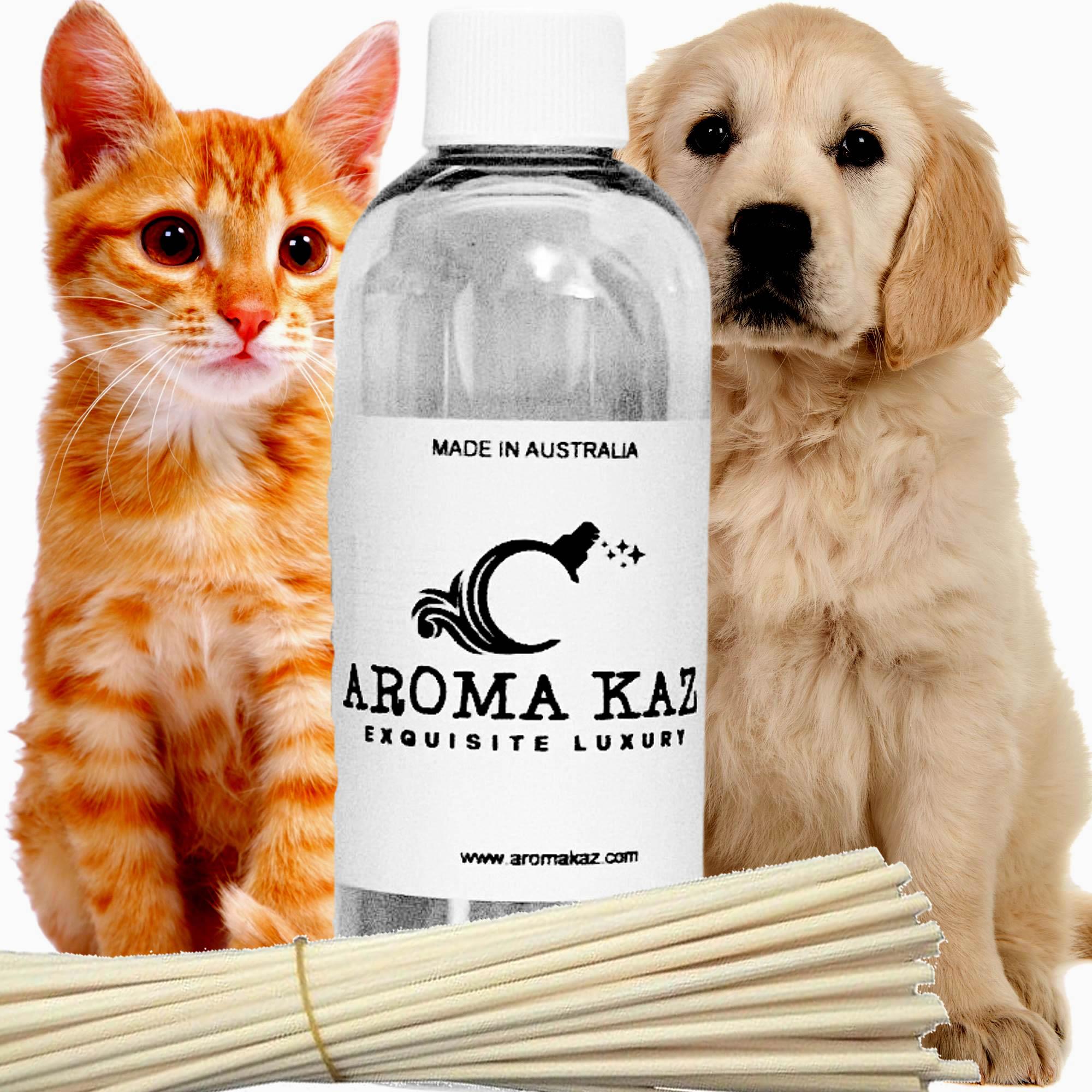 Pet Care Freshener Diffuser Fragrance Oil with Reeds – Vegan Cruelty-Free Home Aroma