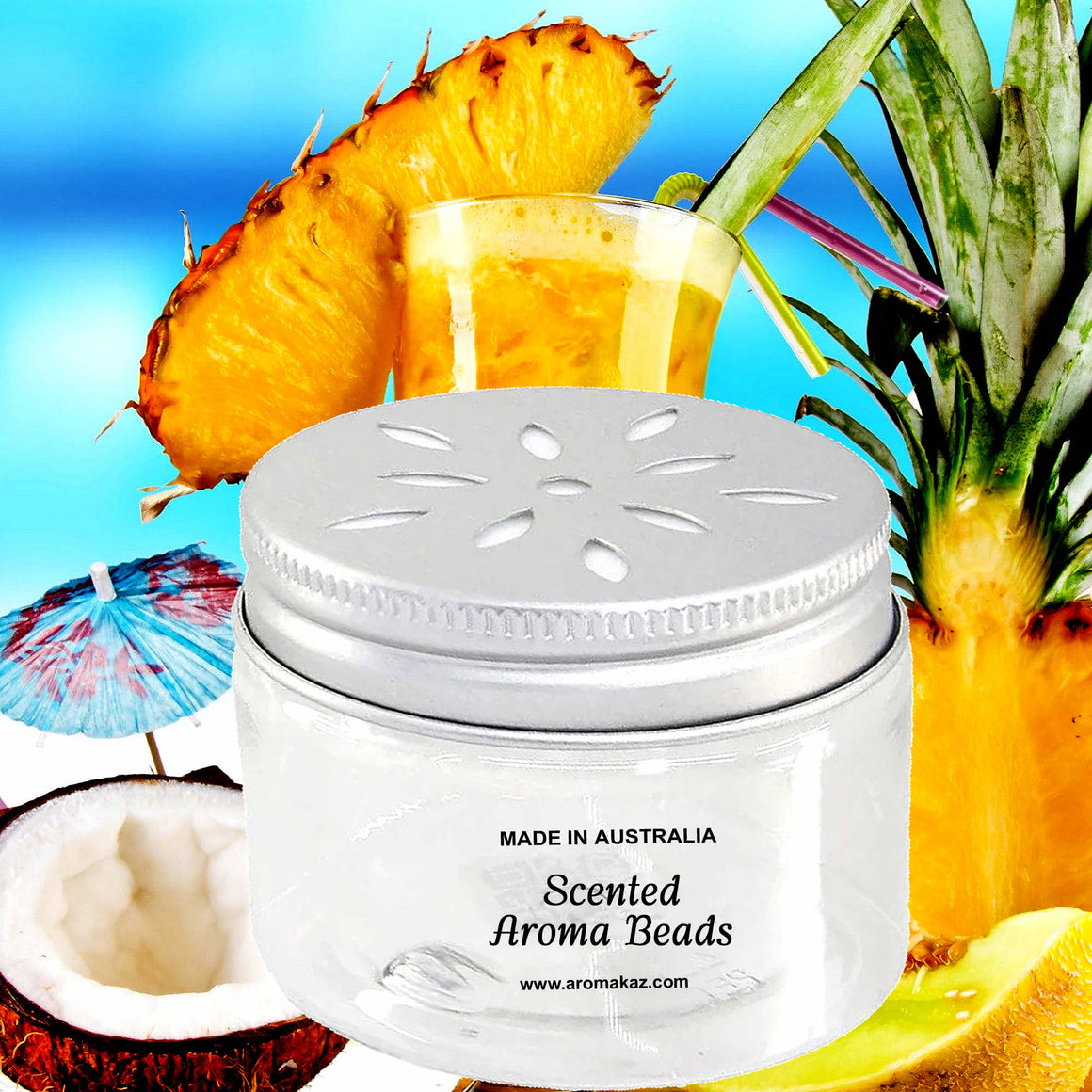 Pina Colada Air Freshener Aroma Beads - Room, Car, Pantry, Pet Areas, Linen