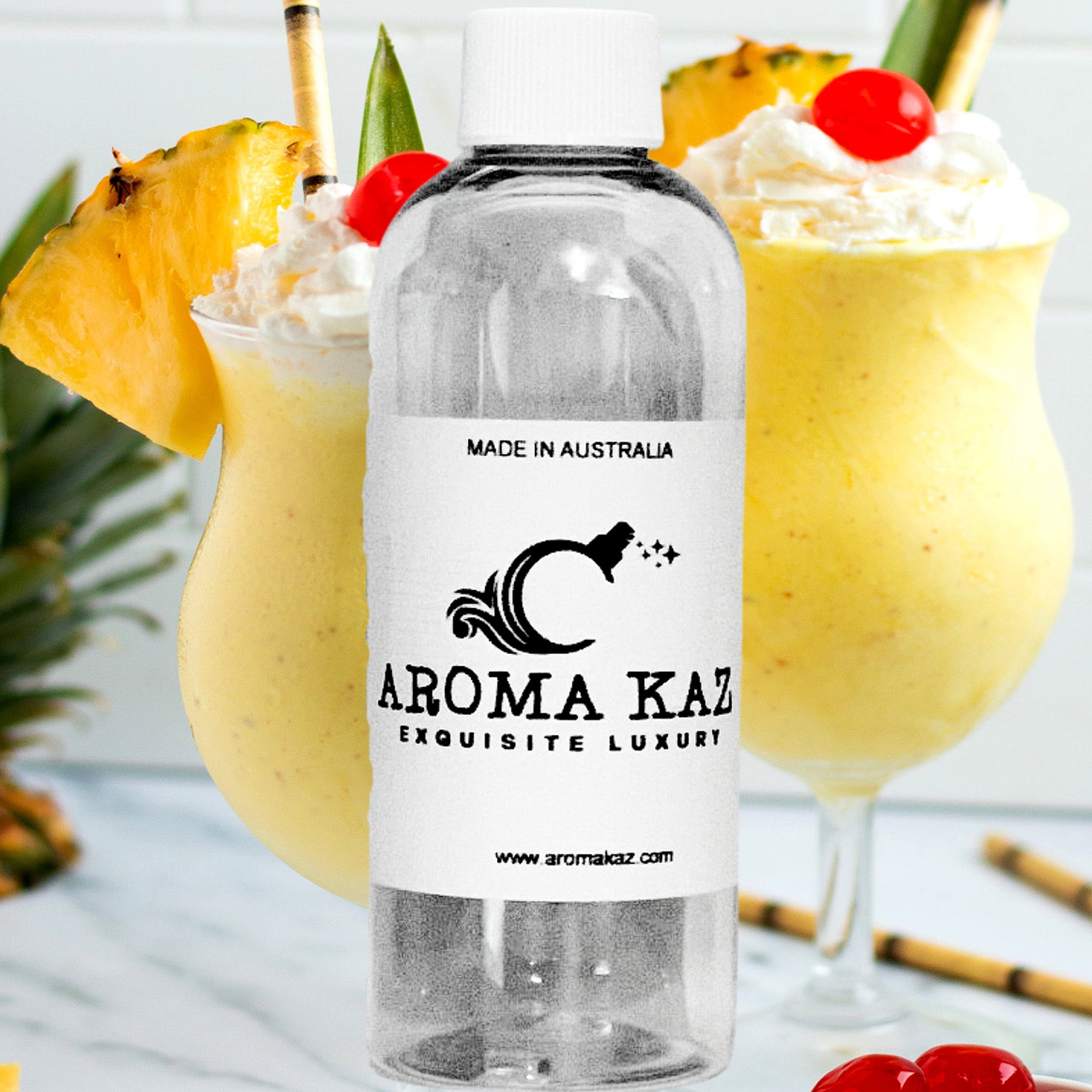 Pineapple Milkshake fragrance oil for candle making, soap making and perfume blending – vegan, cruelty-free featuring creamy pineapple dessert aroma, handmade in Australia.