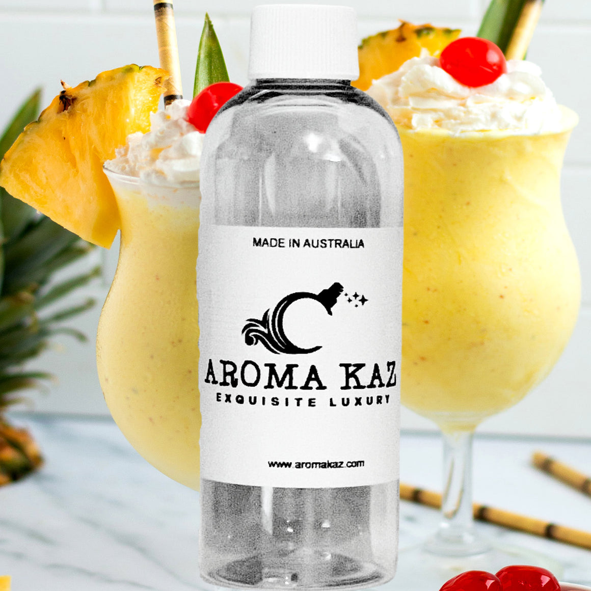 Pineapple Milkshake fragrance oil for candle making, soap making and perfume blending – vegan, cruelty-free featuring creamy pineapple dessert aroma, handmade in Australia.