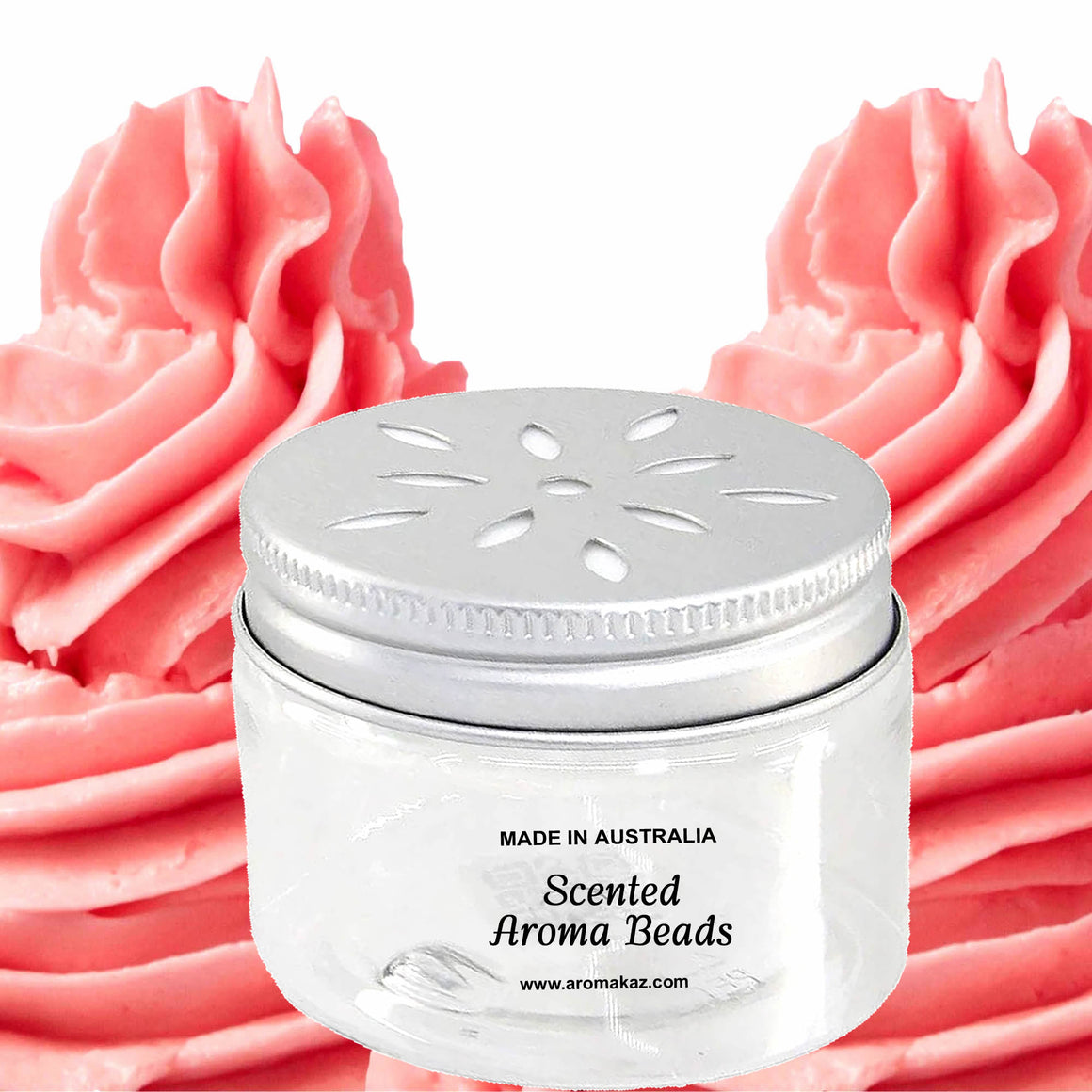 Pink Butter Icing Air Freshener Aroma Beads - Room, Car, Pantry, Pet Areas, Linen