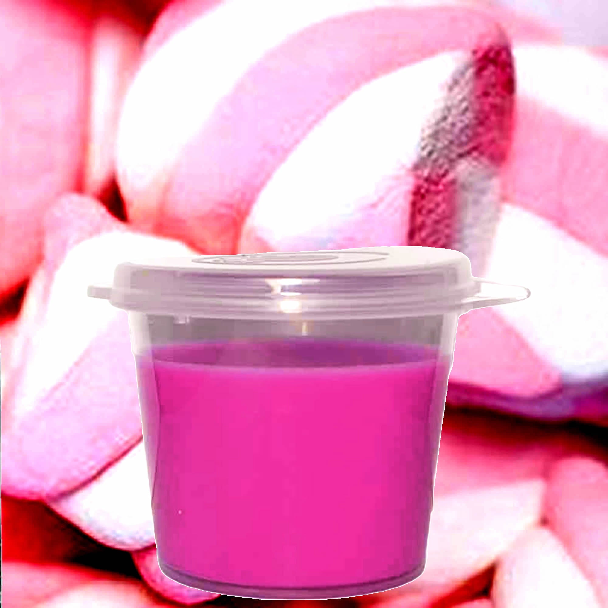 Pink Marshmallow eco soy wax melts – vegan, cruelty-free featuring soft fluffy strawberry marshmallow sweetness, handmade in Australia.