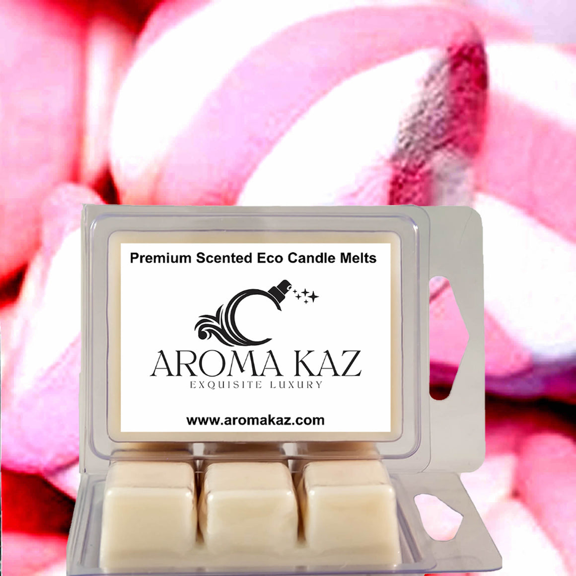 Pink Marshmallow eco soy wax melts – vegan, cruelty-free featuring soft fluffy strawberry marshmallow sweetness, handmade in Australia.
