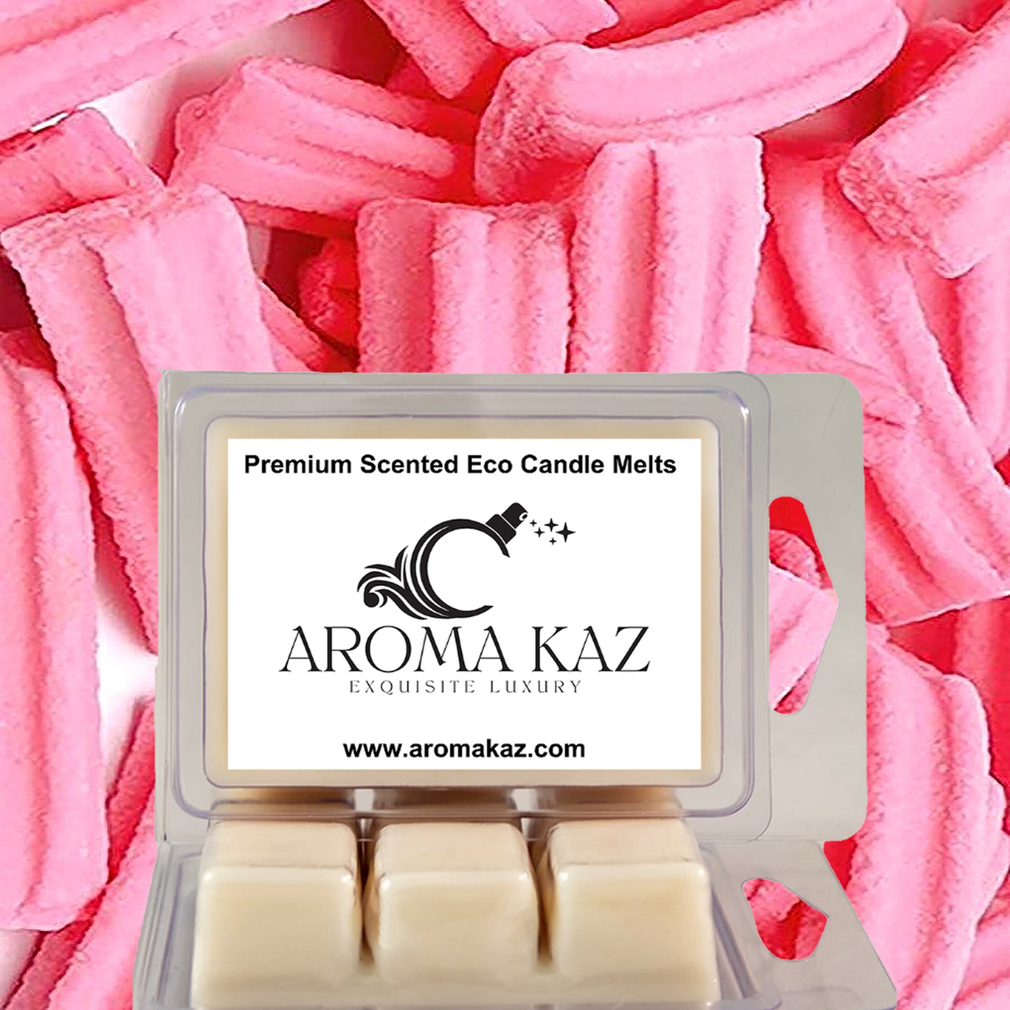 Pink Musk Sticks eco soy wax melts – vegan, cruelty-free featuring sweet musk candy aroma, handmade in Australia.