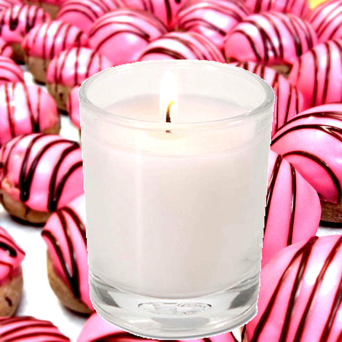 Pink Sugar & Chocolate Eco Soy Votive Candles – Clean Burn, Plant-Based, Vegan & Pet Safe