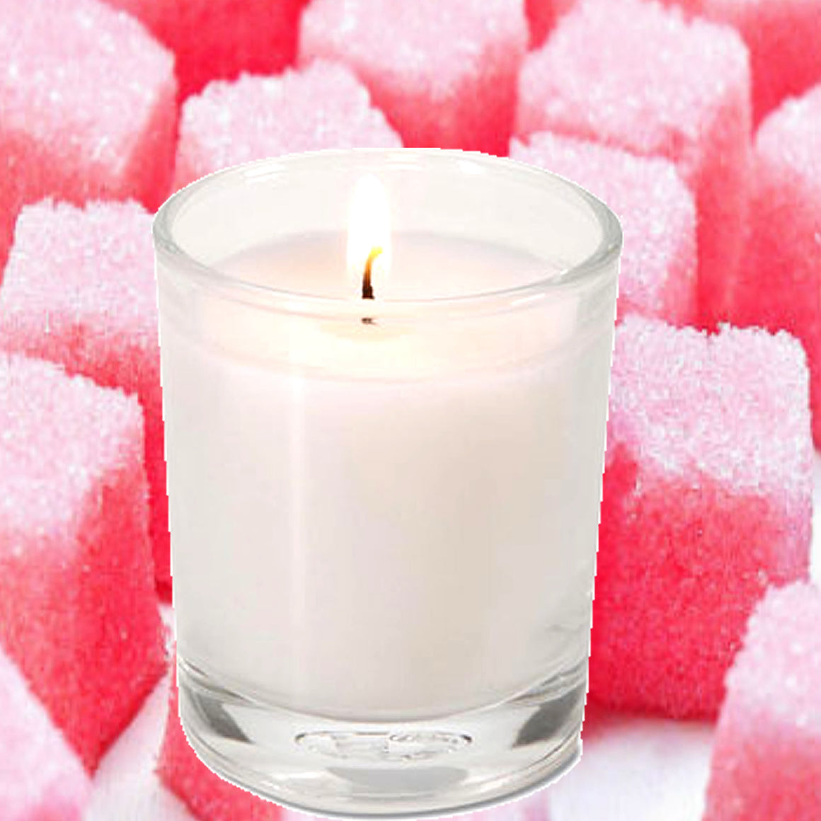 Pink Sugar Cubes Eco Soy Votive Candles – Clean Burn, Plant-Based, Vegan & Pet Safe
