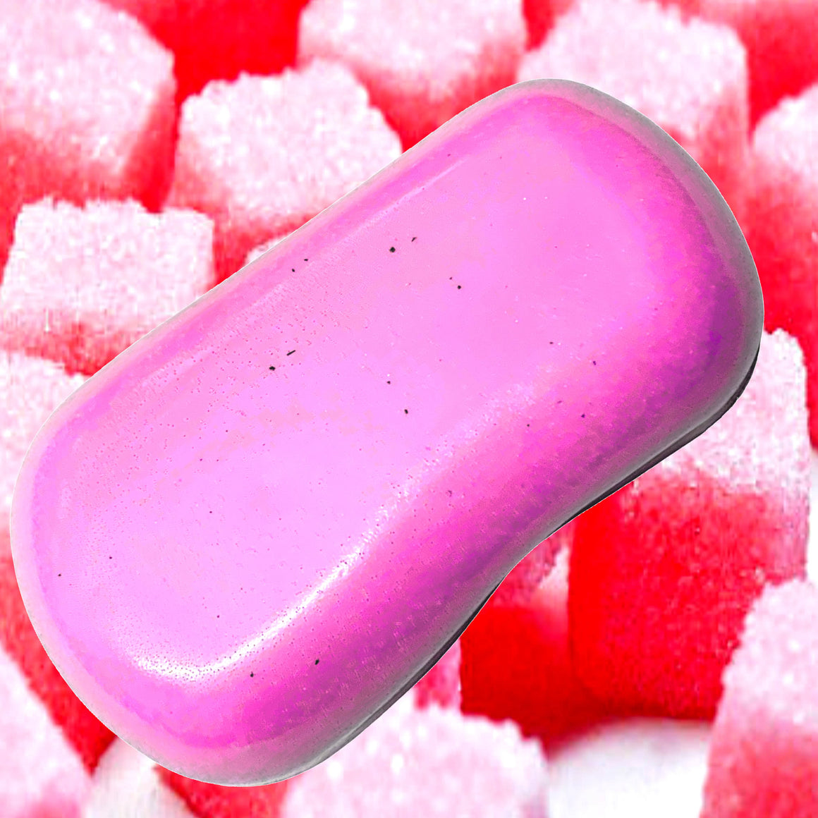 Pink Sugar Cubes Soap Bars Plant Based – vegan, cruelty-free featuring pink sugary candy sweetness and pink musk hints, handmade in Australia.