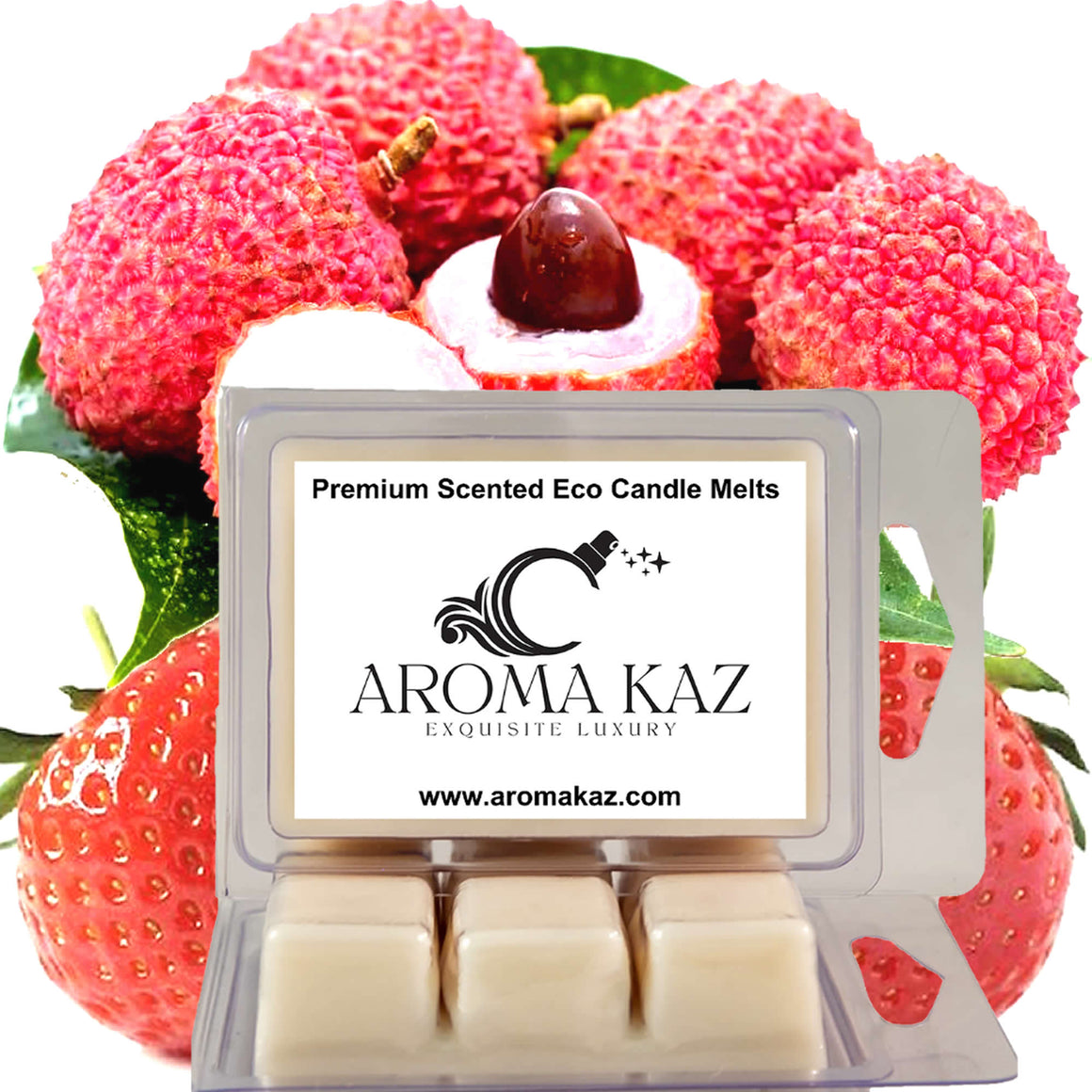 Pink Lychee Soy Wax Melts – Hand-Poured, Plant-Based & Vegan