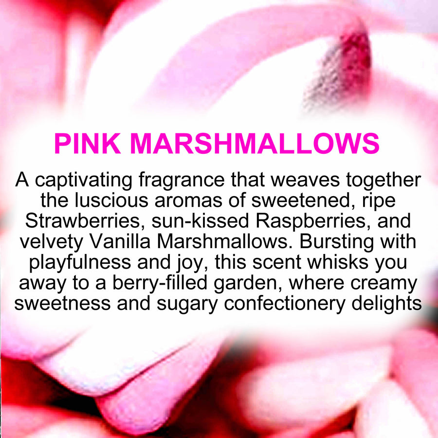Pink Marshmallows Diffuser Fragrance Oil with Reeds – Vegan Cruelty-Free Home Aroma