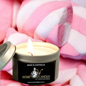 Pink Marshmallows Scented Eco Soy Tin Candles