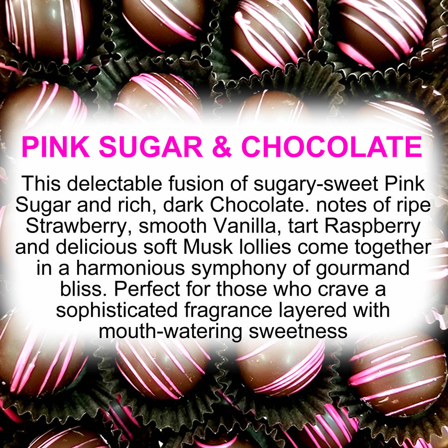 Pink Sugar & Chocolate Soy Wax Melts – Hand-Poured, Plant-Based & Vegan