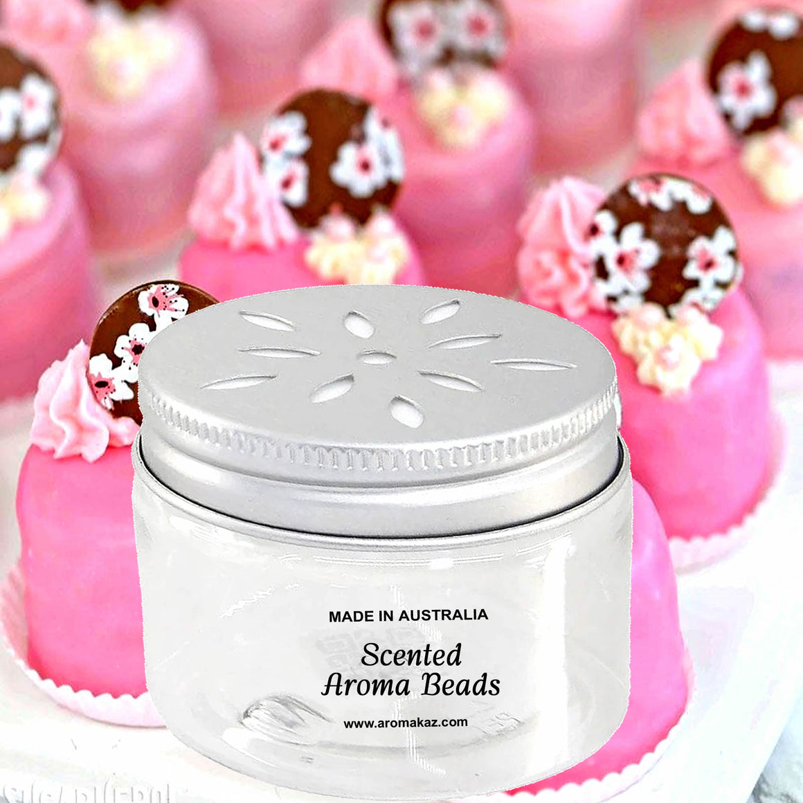 Pink Sugar & Chocolate Aroma Beads Room/Linen/Car Air Freshener
